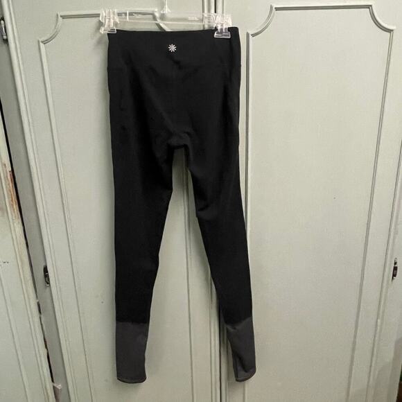 Athleta Black Full Length Leggings Size Small Athleisure Athletic Gym Workout - Picture 2 of 5